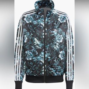 Women’s Large 🔥💕💧Adidas Firebird Floral 3 - Stripe Track Jacket ✨✨